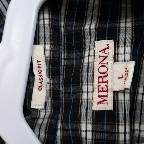Men's Merona Long Sleeve Shirt  Sz L - Picture 6 of 6
